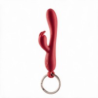 Брелок вибратор-кролик Diverty Sex Red