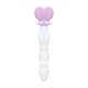 Скляний анальний ланцюжок Gildo Glass Butt Plug Heart Shape No. 35