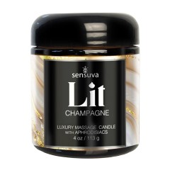 Масажна свічка Sensuva Lit Champagne Massage Candle 113г
