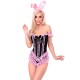 Ушки зайки Leg Avenue Bendable Marabou Trimmed Satin Bunny Ears Pink
