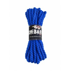 Хлопковая веревка для Шибари Feral Feelings Shibari Rope, 8 м синяя