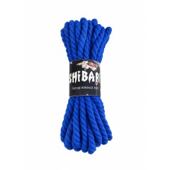 Хлопковая веревка для Шибари Feral Feelings Shibari Rope, 8 м синяя