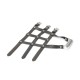 Шкіряна портупея для гомілкостопу зі шпорами Liebe Seele Leather High Heel Ankle Harness Silver