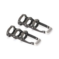 Шкіряна портупея для гомілкостопу зі шпорами Liebe Seele Leather High Heel Ankle Harness Silver