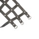 Шкіряна портупея для гомілкостопу зі шпорами Liebe Seele Leather High Heel Ankle Harness Silver