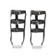 Шкіряна портупея для гомілкостопу зі шпорами Liebe Seele Leather High Heel Ankle Harness Silver