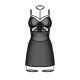 Бебі-дол Obsessive Arrowel Black chemise 2XL/3XL, з декоративним чокером та гартерами