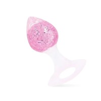 Анальна пробка Liebe Seele Heart-shaped Crystal Anal Plug - Pink Small