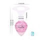 Анальна пробка Liebe Seele Heart-shaped Crystal Anal Plug - Pink Medium