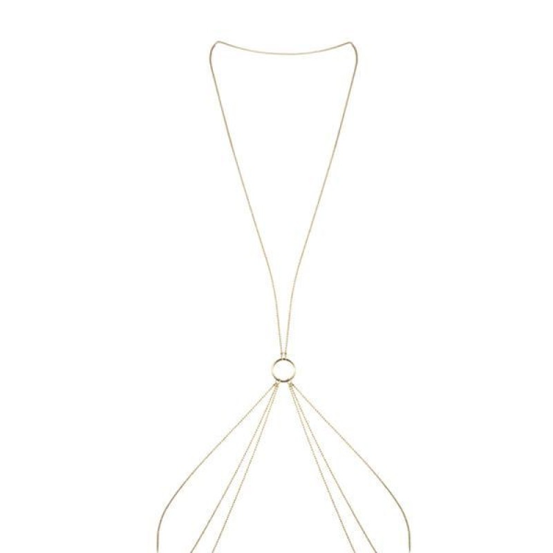 Ланцюжок для тіла Bijoux Indiscrets Magnifique 8 Body Chain - Gold, прикраса для тіла