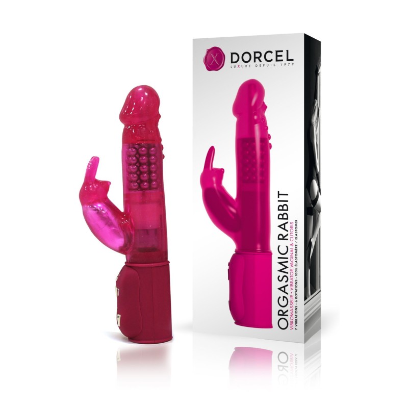 Вібратор-кролик Dorcel Orgasmic Rabbit Pink з перлинним масажем