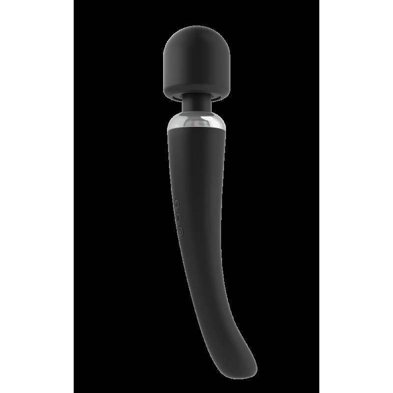 Мощный вибромассажер Dorcel Megawand Black перезаряжаемый, 160 режимов