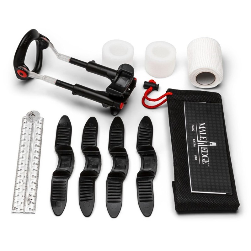 Экстендер для увеличения члена Male Edge Pro, ремешковый, масса всего 65 г, прочный пластик
