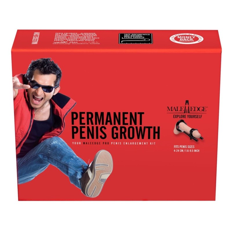 Экстендер для увеличения члена Male Edge Pro, ремешковый, масса всего 65 г, прочный пластик