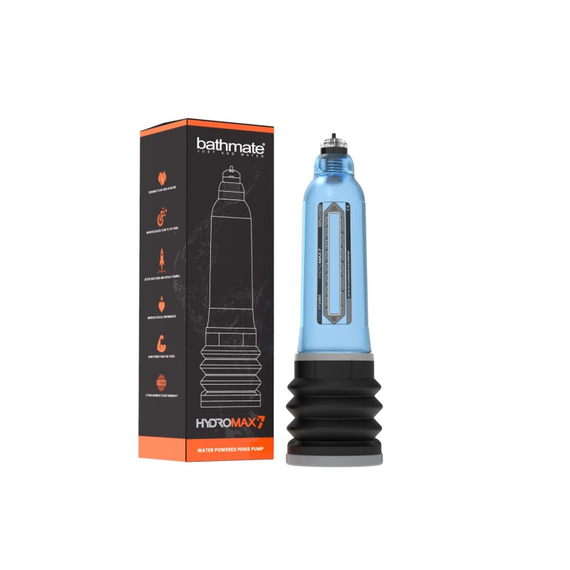 Гідропомпа Bathmate Hydromax 7 Blue, для члена довжиною від 12,5 до 18 см, діаметр до 5 см