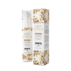 Масажна олія EXSENS Hot Vanilla 50мл розігріває, без цукру, без парабенів, їстівна