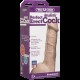 Фалоімітатор Doc Johnson - 7 Inch Perfect Erect Cock, велика головка, Vac-U-Lock