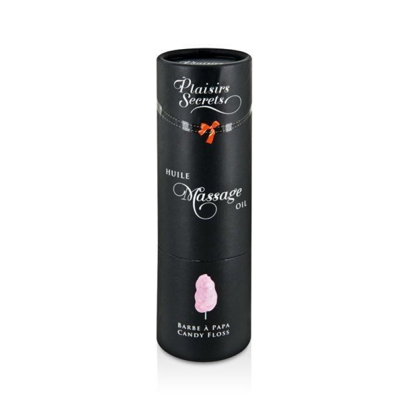Масажна олія Plaisirs secrets Candy Floss (59 мл) з афродизіаками, їстівна, подарункове паковання