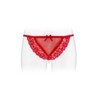 Трусики-стрінги з перлинною ниткою Fashion Secret KATIA Red