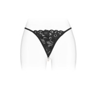 Трусики-стрінги з перлинною ниткою Fashion Secret VENUSINA Black