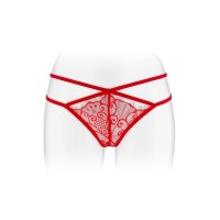 Трусики-стринги Fashion Secret MYLENE Red с двойной линией бедра