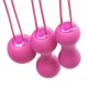 Набор вагинальных шариков Je Joue - Ami Fuchsia, диаметр 3,8-3,3-2,7см, вес 54-71-100гр  + подарок косметичка