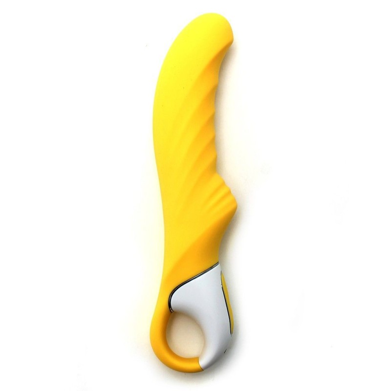 Потужний вібратор Satisfyer Vibes Yummy Sunshine з гнучким стовбуром і стимул. рельєфом, 12 режимів