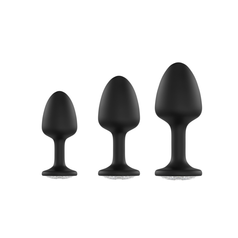 Анальна пробка Dorcel Geisha Plug Diamond L з кулькою всередині, створює вібрації, макс. діаметр 4см