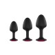 Анальна пробка Dorcel Geisha Plug Ruby L з кулькою всередині, створює вібрації, макс. діаметр 4 см