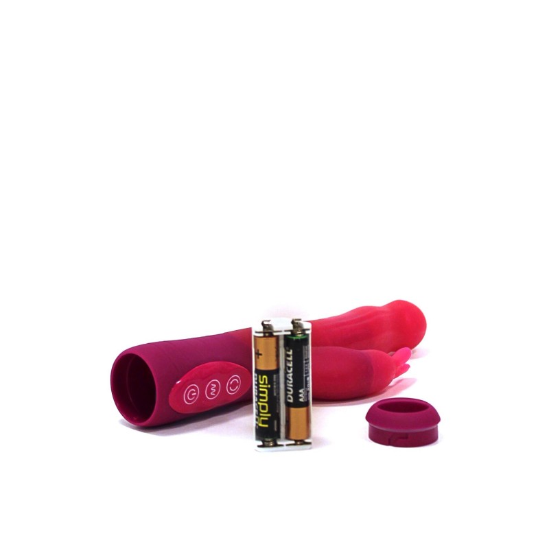 Вібратор-кролик Dorcel Baby Rabbit Pink з перлинним масажем і головкою, що обертається
