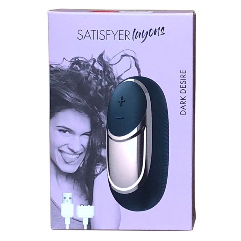 Потужний вібратор Satisfyer Lay-On - Dark Desire, водонепроникний, 10 режимів роботи