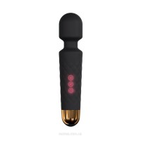 Мінівібромасажер Dorcel Wand Wanderful Black потужний, водонепроникний, 18 режимів роботи