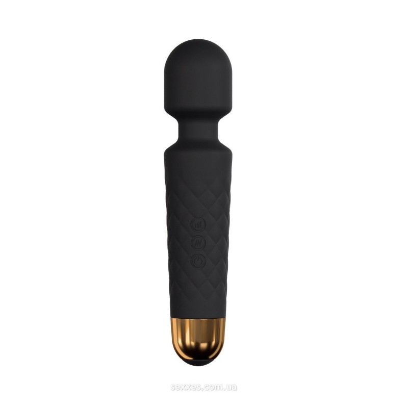 Мінівібромасажер Dorcel Wand Wanderful Black потужний, водонепроникний, 18 режимів роботи