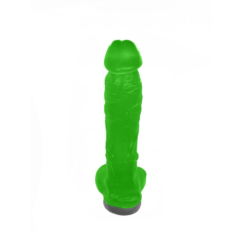 Крафтове мило-член із присоскою Чистий Кайф Green size XL, натуральне