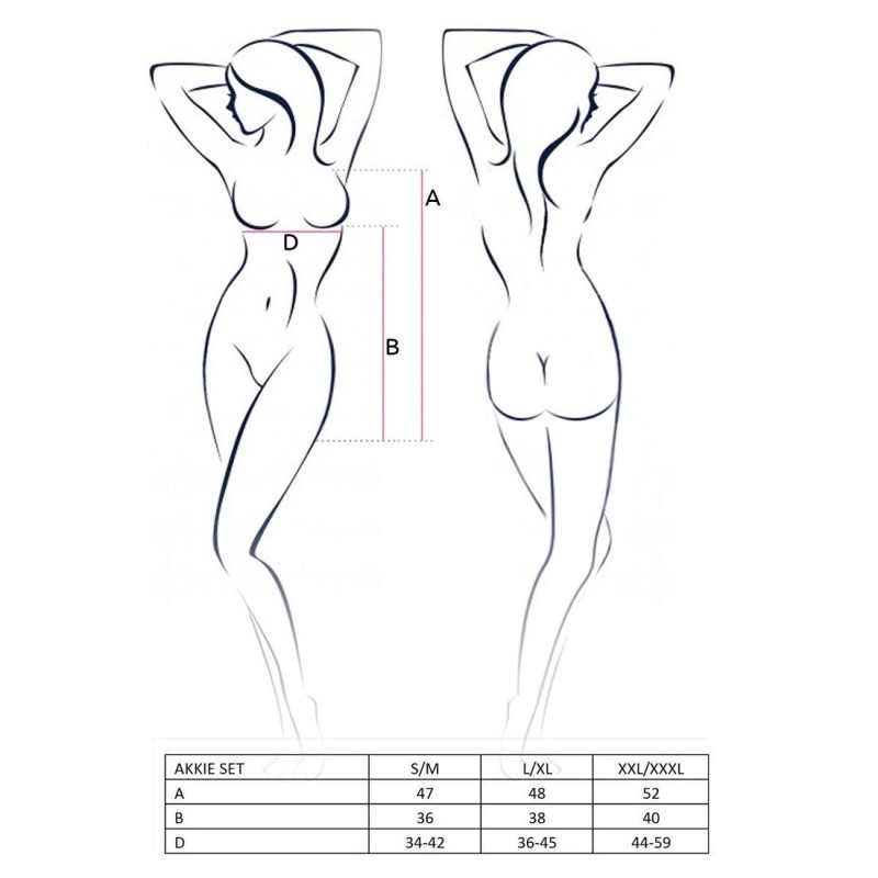 Костюм медсестры Passion AKKIE SET L/XL, white, сорочка, трусики, шапочка