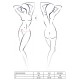 Комплект білизни Passion MELISSA BIKINI XXL/XXXL, black, ліф зі шнурівкою і трусики-стрінги