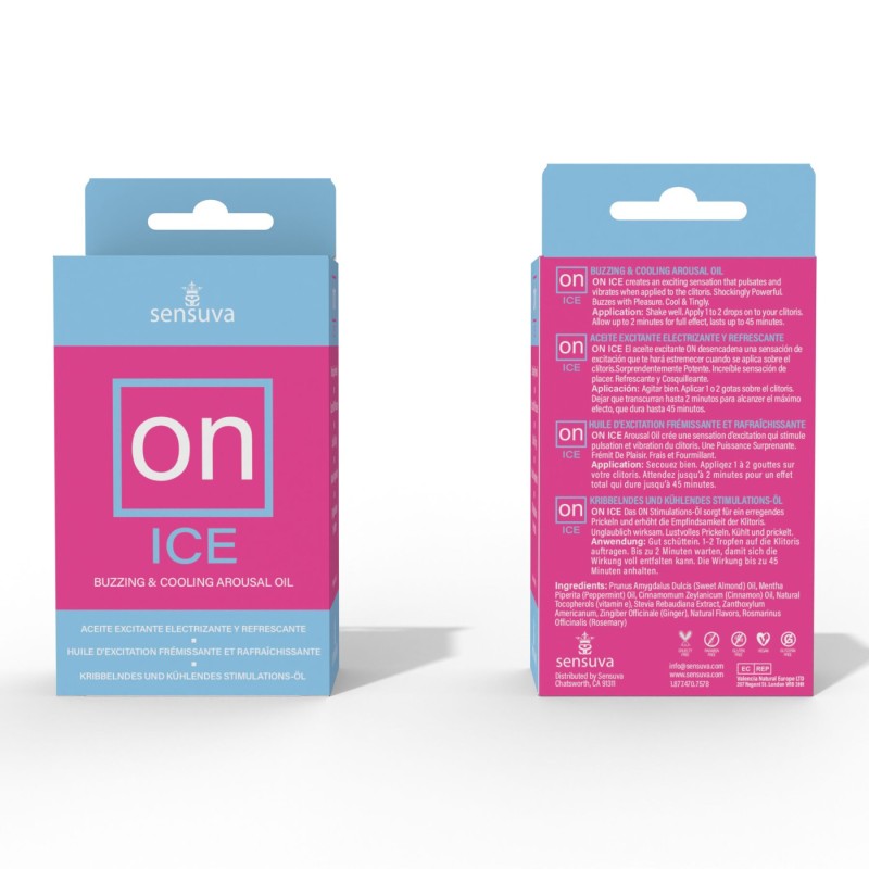 Збуджувальні краплі для клітора Sensuva – ON Arousal Oil for Her Ice (5 мл) охолоджувальні, до 30 хвилин