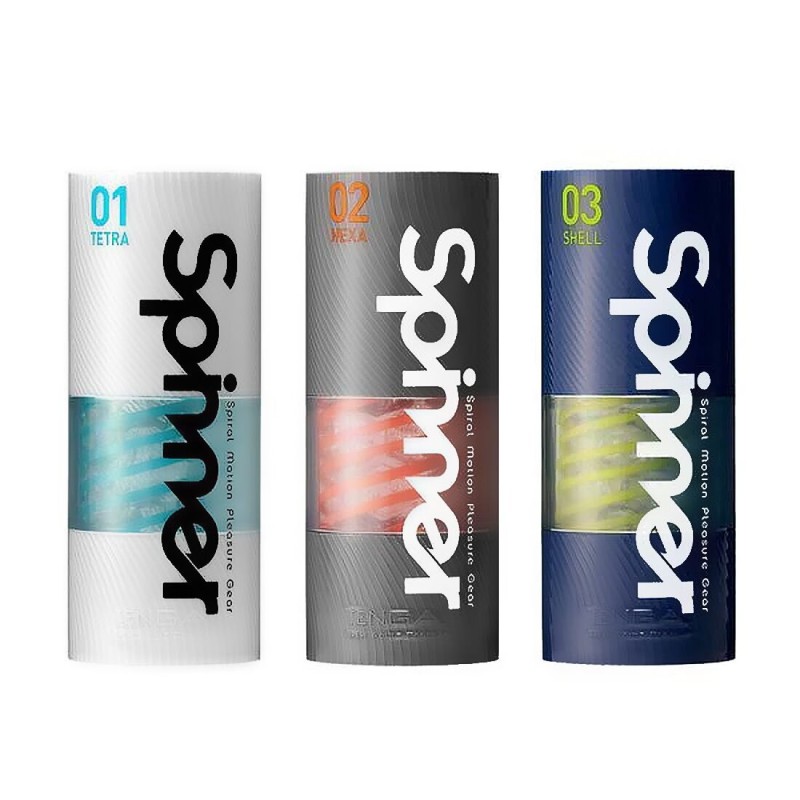 Мастурбатор Tenga Spinner 03 Shell с упругой стимулирующей спиралью внутри