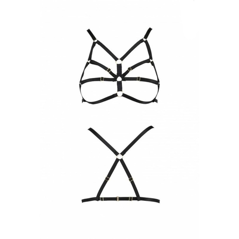 Бюстгальтер-стрепи Passion Exclusive ARMANDA BRA L/XL, black