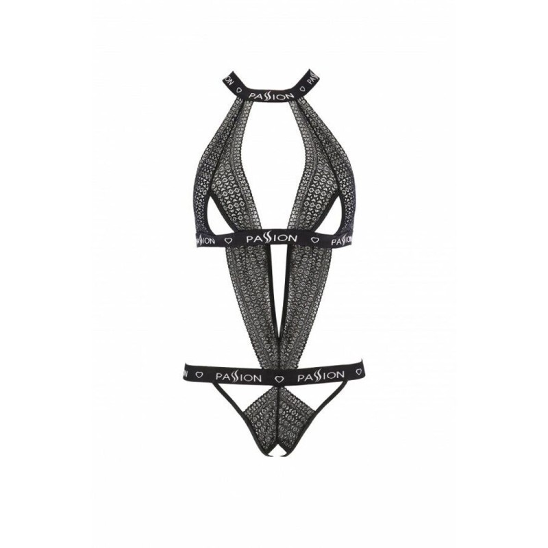 Напівпрозоре боді з вирізами Passion Exclusive Mirajane Body black S/M, black