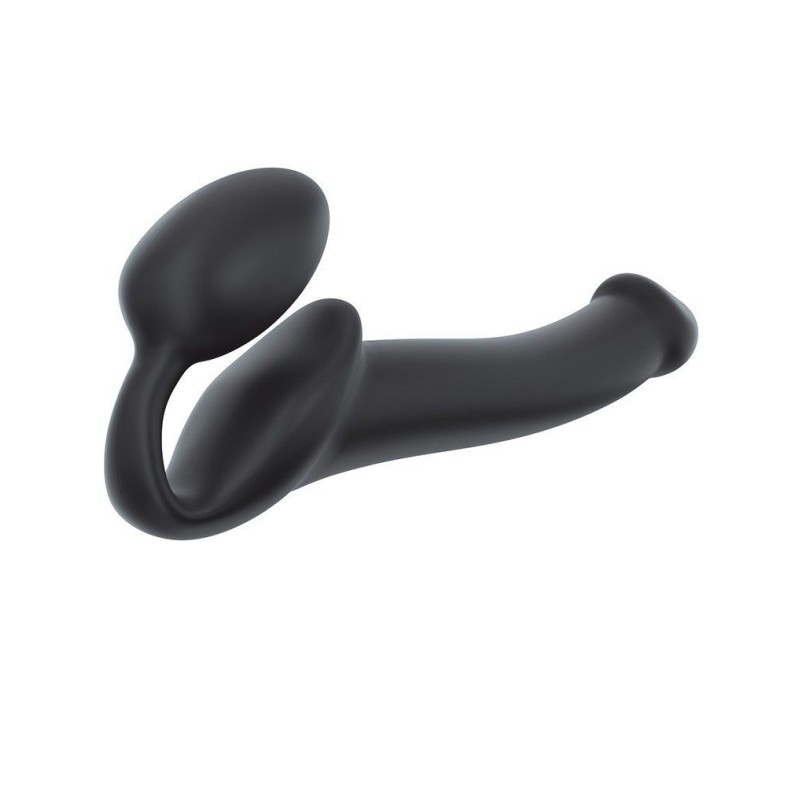 Безремінний страпон Strap-On-Me Black M, повністю регульований, діаметр 3,3 см