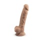Фалоімітатор SilexD Johnny Flesh (MODEL 1 size 7in), двошаровий, силікон +Silexpan, діаметр 3,8см
