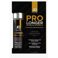Пролонгирующий спрей JO Prolonger Spray with Lidocaine (60 мл), не содержит минеральных масел