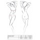 Ажурний боді Passion AZALIA BODY L/XL, black