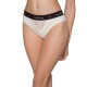 Трусики з широкою резинкою і мереживом Passion PS001 PANTIES XL, ecru