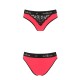 Трусики з широкою резинкою і мереживом Passion PS001 PANTIES XL, red-black