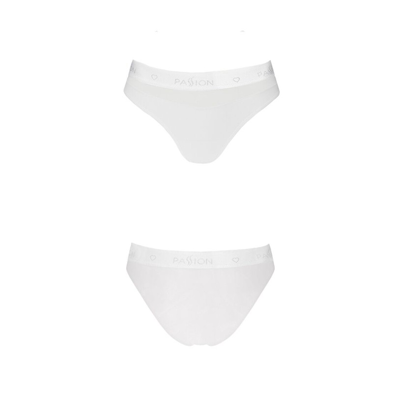 Трусики з прозорою вставкою Passion PS006 PANTIES S, white