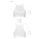 Спортивний топ з прозорою вставкою Passion PS006 TOP S, white