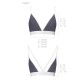 Спортивний топ з подвійними бретелями Passion PS007 TOP S, dark grey