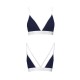 Спортивный топ с двойными бретелями Passion PS007 TOP S, navy blue